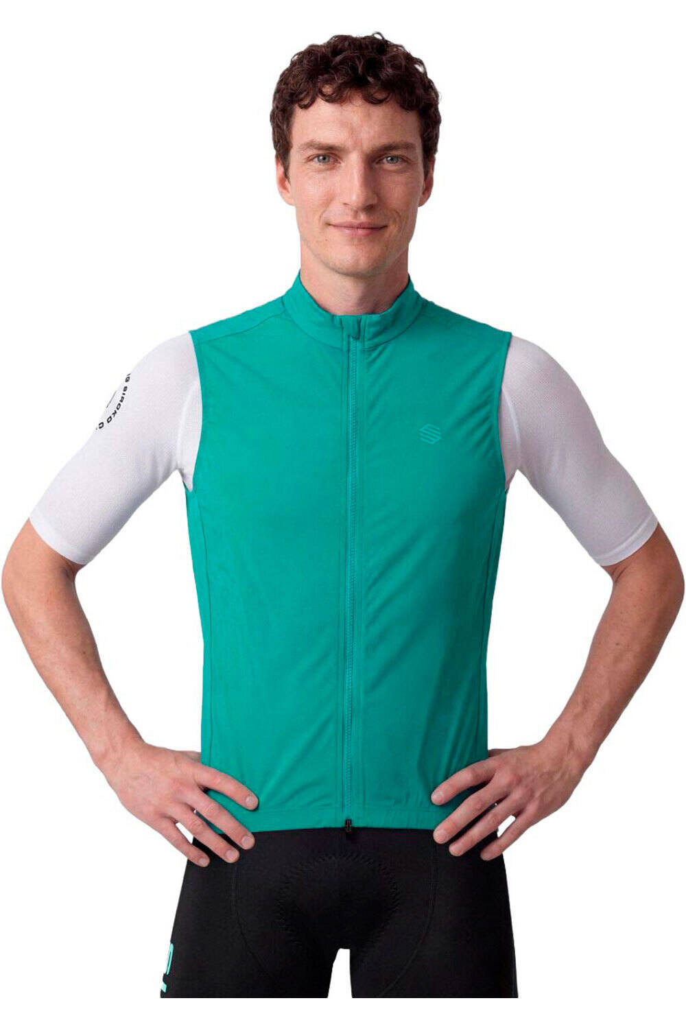 Siroko chaleco ciclismo hombre V2 Breeze vista frontal