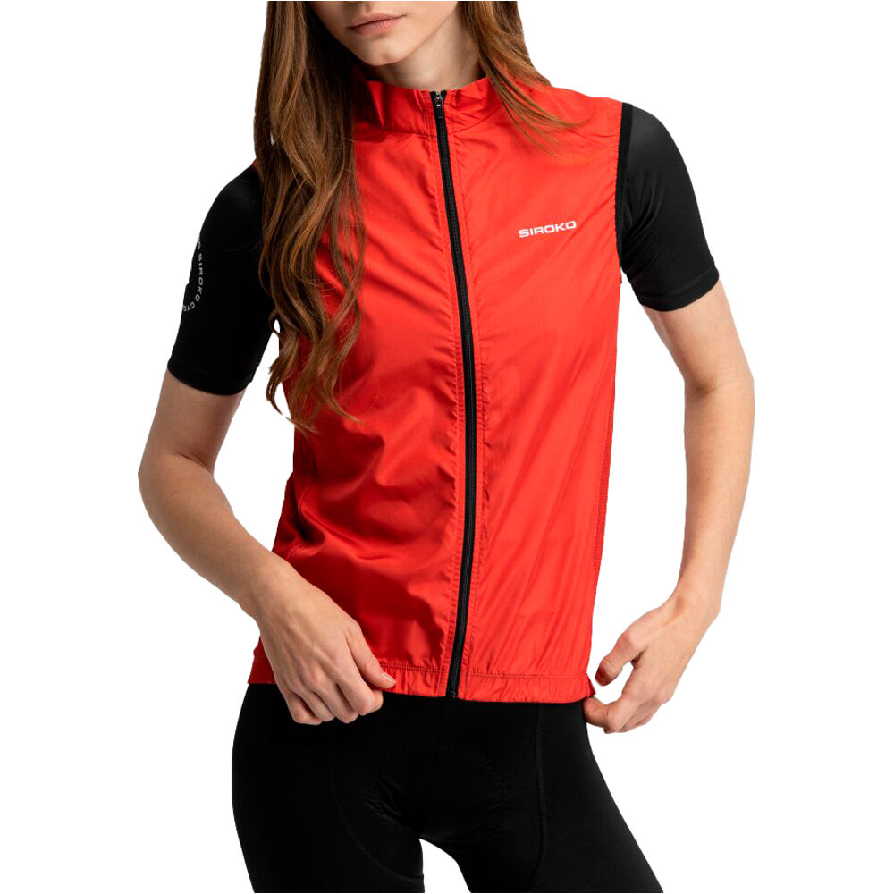 Siroko chaleco ciclismo V1-W vista frontal