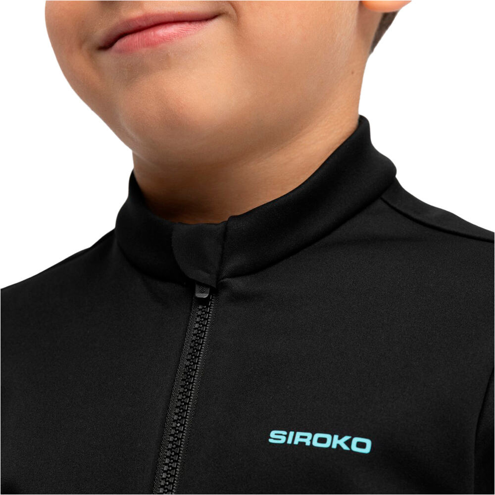 Siroko chaqueta ciclismo niño K-Core Wheelie vista detalle