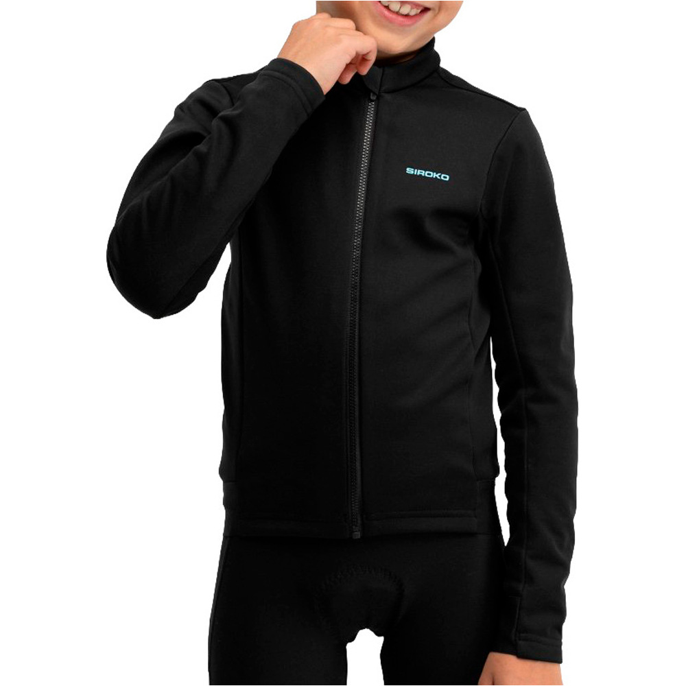 Siroko chaqueta ciclismo niño K-Core Wheelie vista frontal
