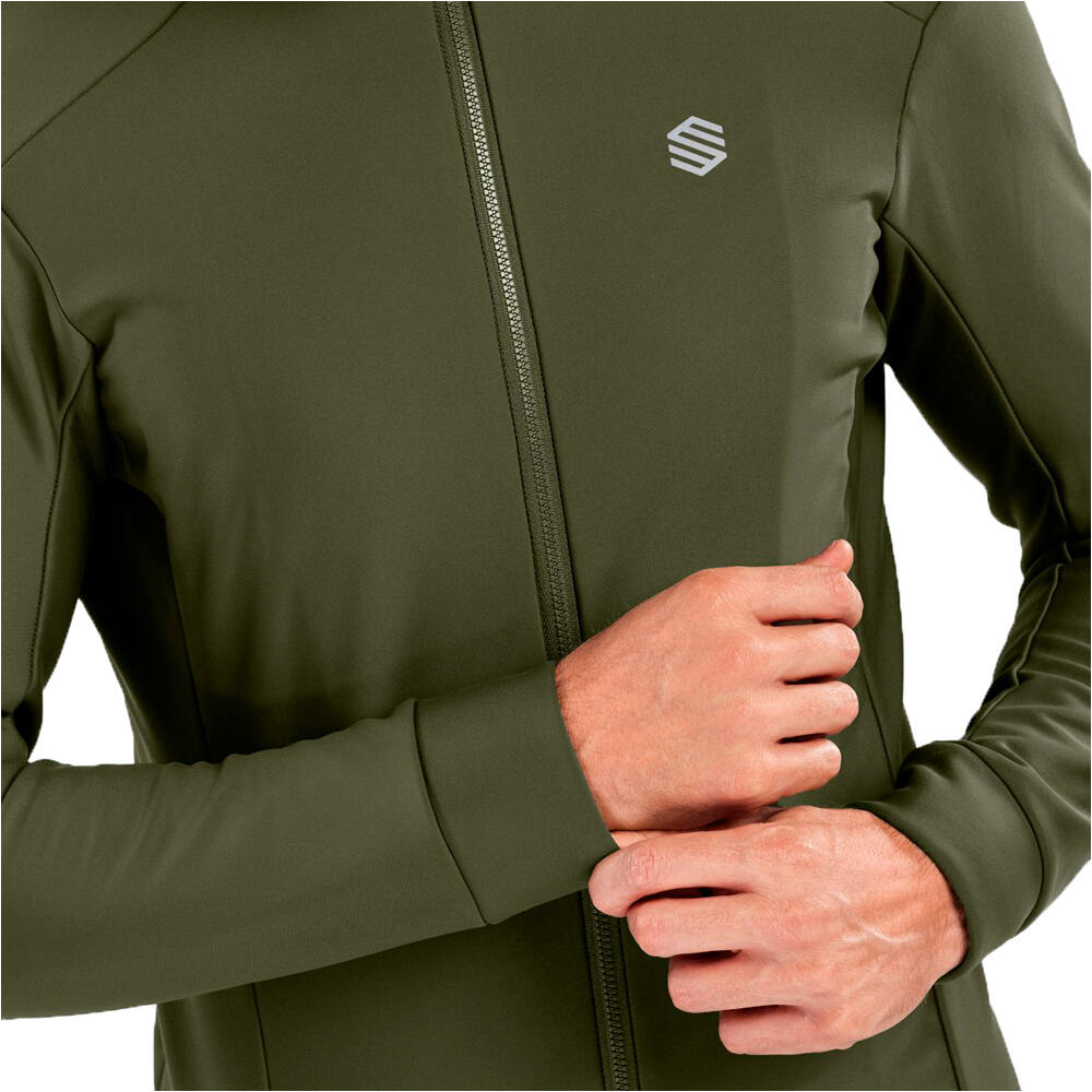 Siroko cortavientos ciclismo hombre J1 Khangai vista detalle