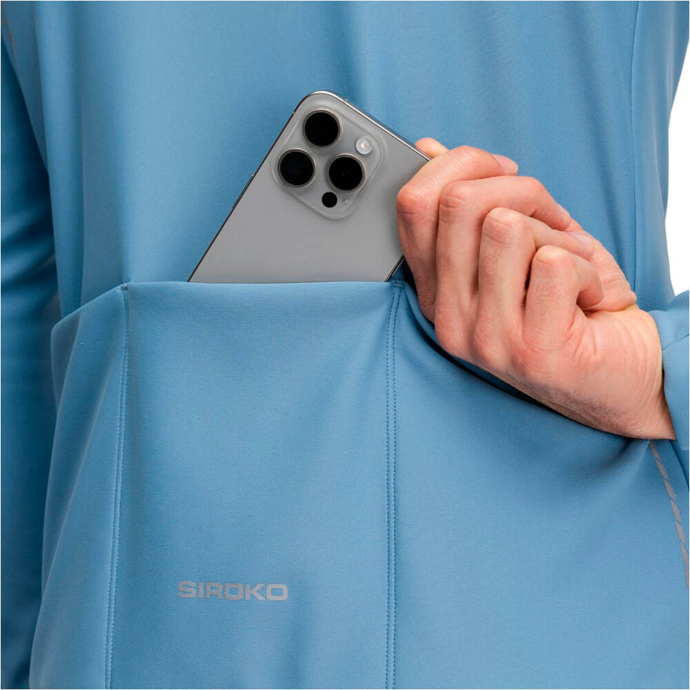 Siroko cortavientos ciclismo hombre J1 Lieja vista detalle