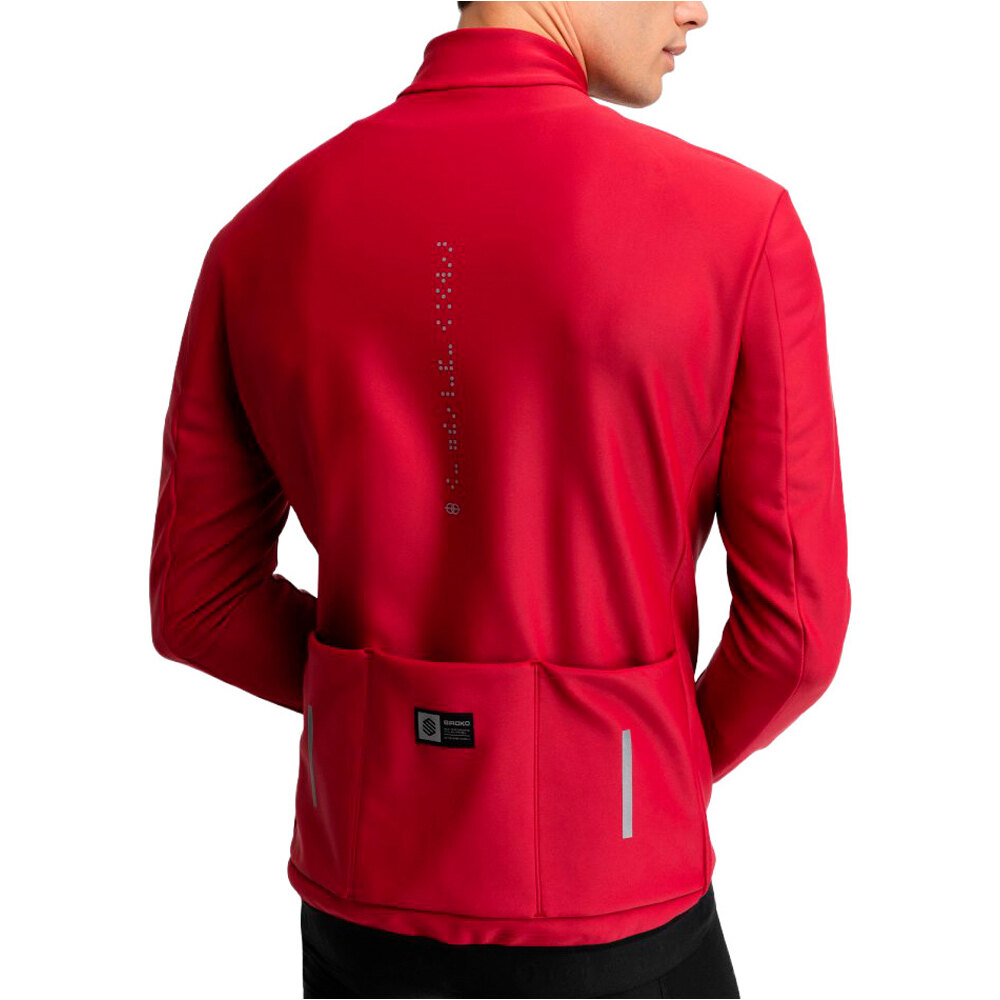 Siroko cortavientos ciclismo hombre J3 Souplesse vista trasera