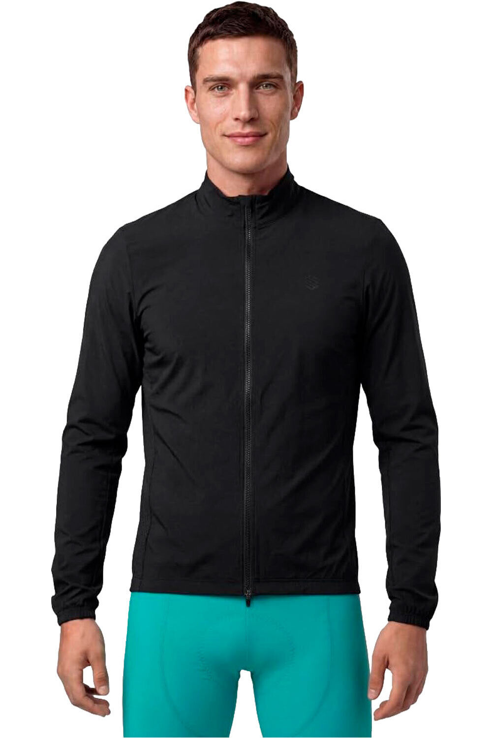 Siroko cortavientos ciclismo hombre J4 Windbreak Black vista frontal