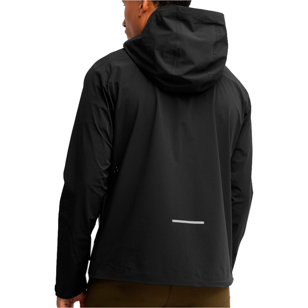 Siroko cortavientos ciclismo hombre MTB Zone Anthracite vista trasera