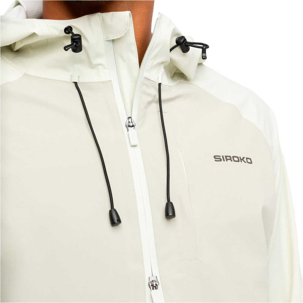 Siroko cortavientos ciclismo hombre MTB Zone Matcha vista detalle