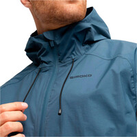 Siroko cortavientos ciclismo hombre Uncharted Indigo vista detalle