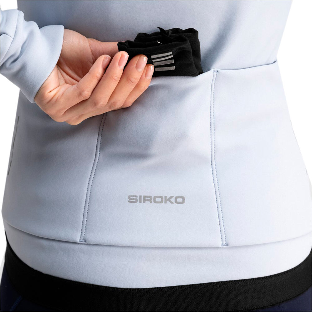 Siroko cortavientos ciclismo mujer J1 Bluebell 04