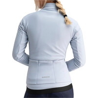 Siroko cortavientos ciclismo mujer J1 Bluebell vista trasera