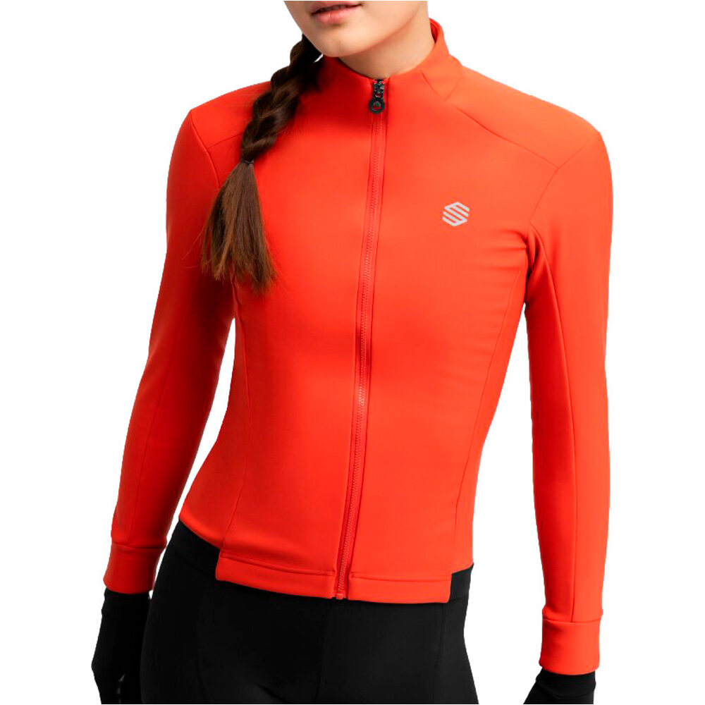 Siroko cortavientos ciclismo mujer J1-W Plange vista frontal