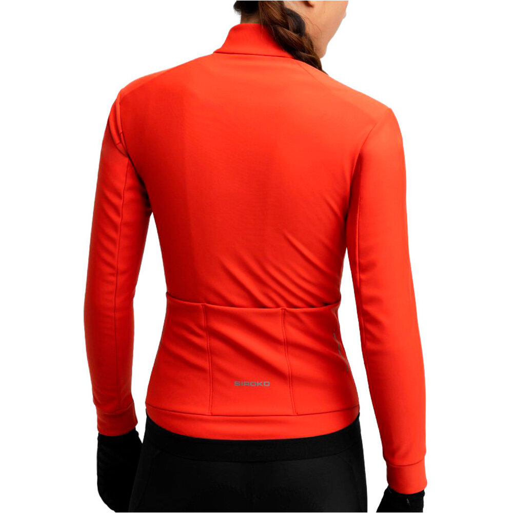 Siroko cortavientos ciclismo mujer J1-W Plange vista trasera