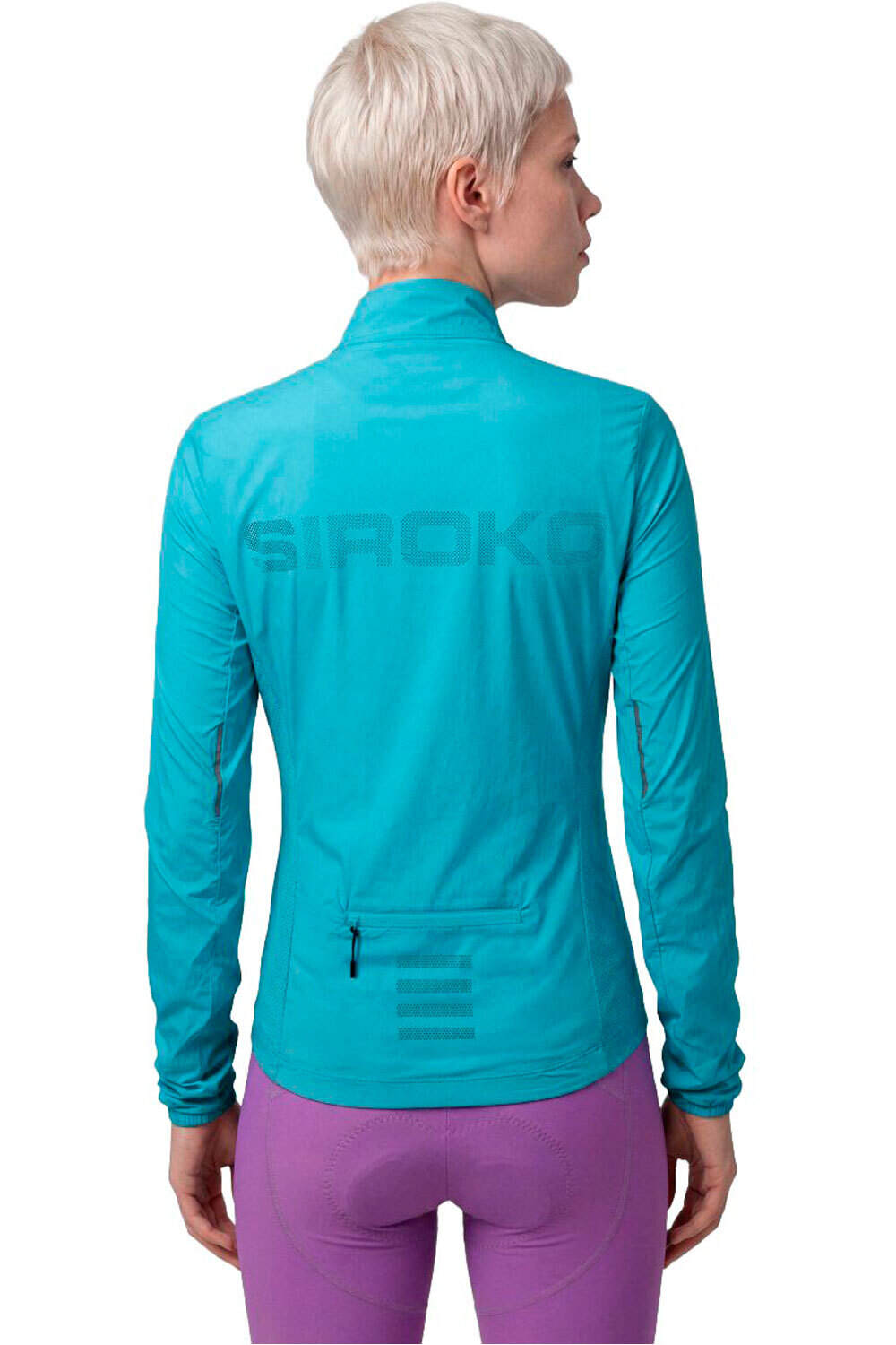 Siroko cortavientos ciclismo mujer J4-W Windbreak vista trasera