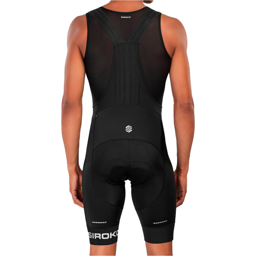 Siroko culotte corto hombre Aspen vista trasera