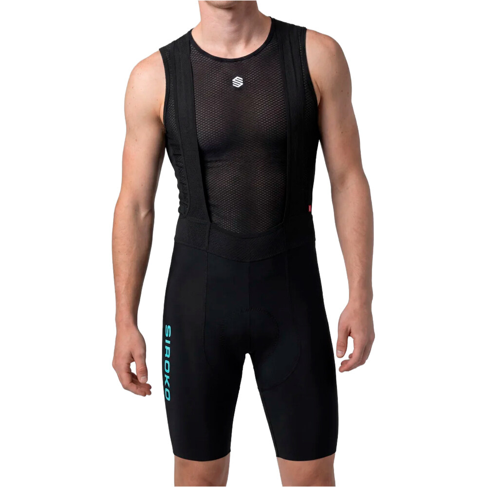 Siroko culotte corto hombre BX Neon Riders Black vista frontal