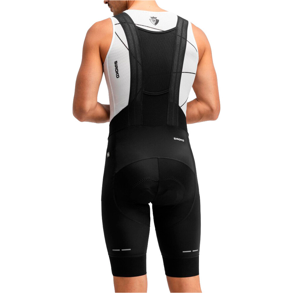 Siroko culotte corto hombre OS BX Pro Luchador Black vista trasera