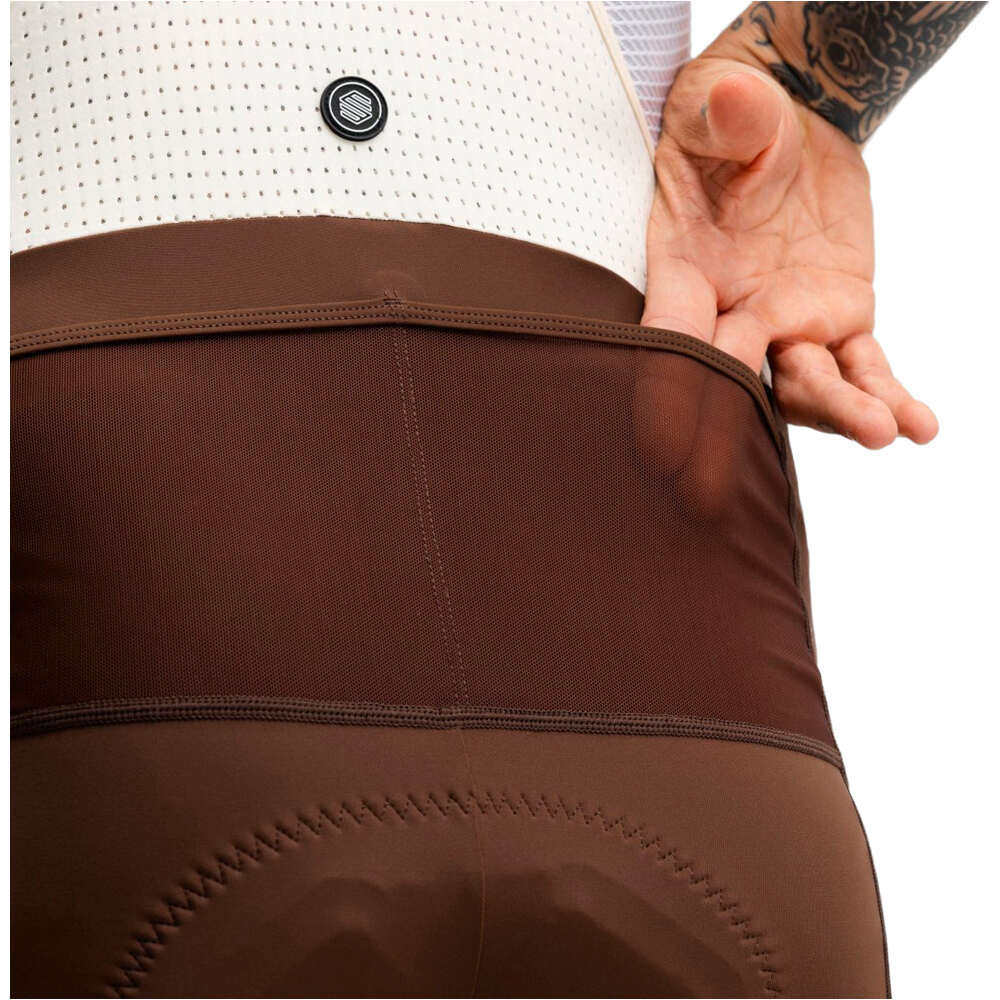 Siroko culotte corto hombre Rugged Brown vista detalle
