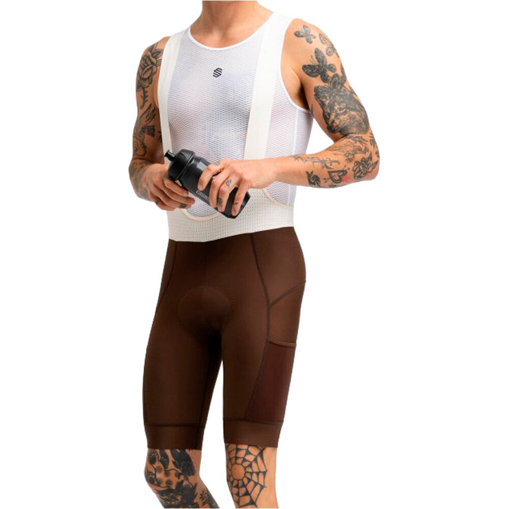 Siroko culotte corto hombre Rugged Brown vista frontal