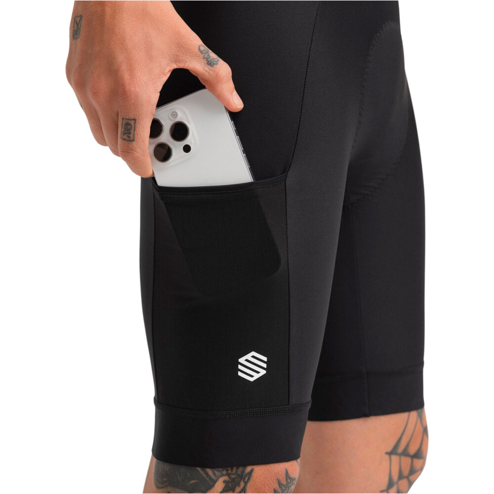 Siroko culotte corto hombre Tour Black vista detalle