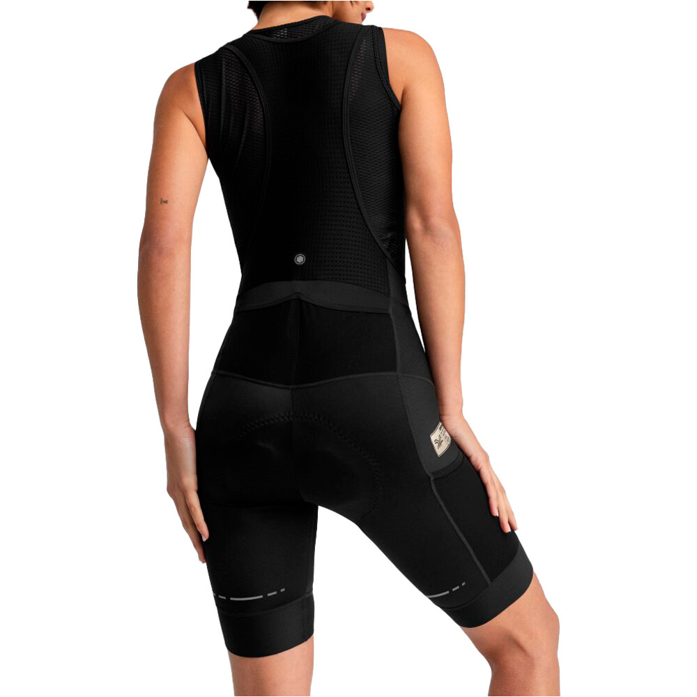 Siroko culotte corto mujer Jet vista trasera