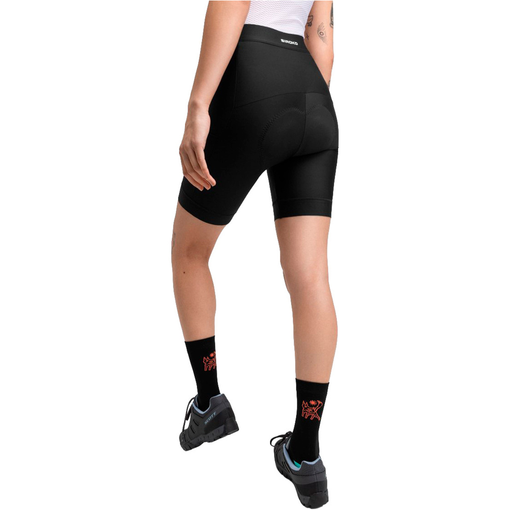 Siroko culotte corto mujer Roam Black vista trasera