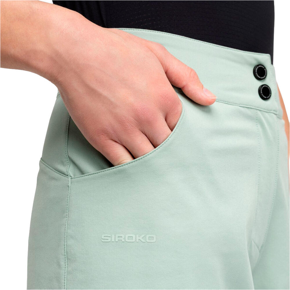 Siroko culotte corto mujer Turf Gray Green 03