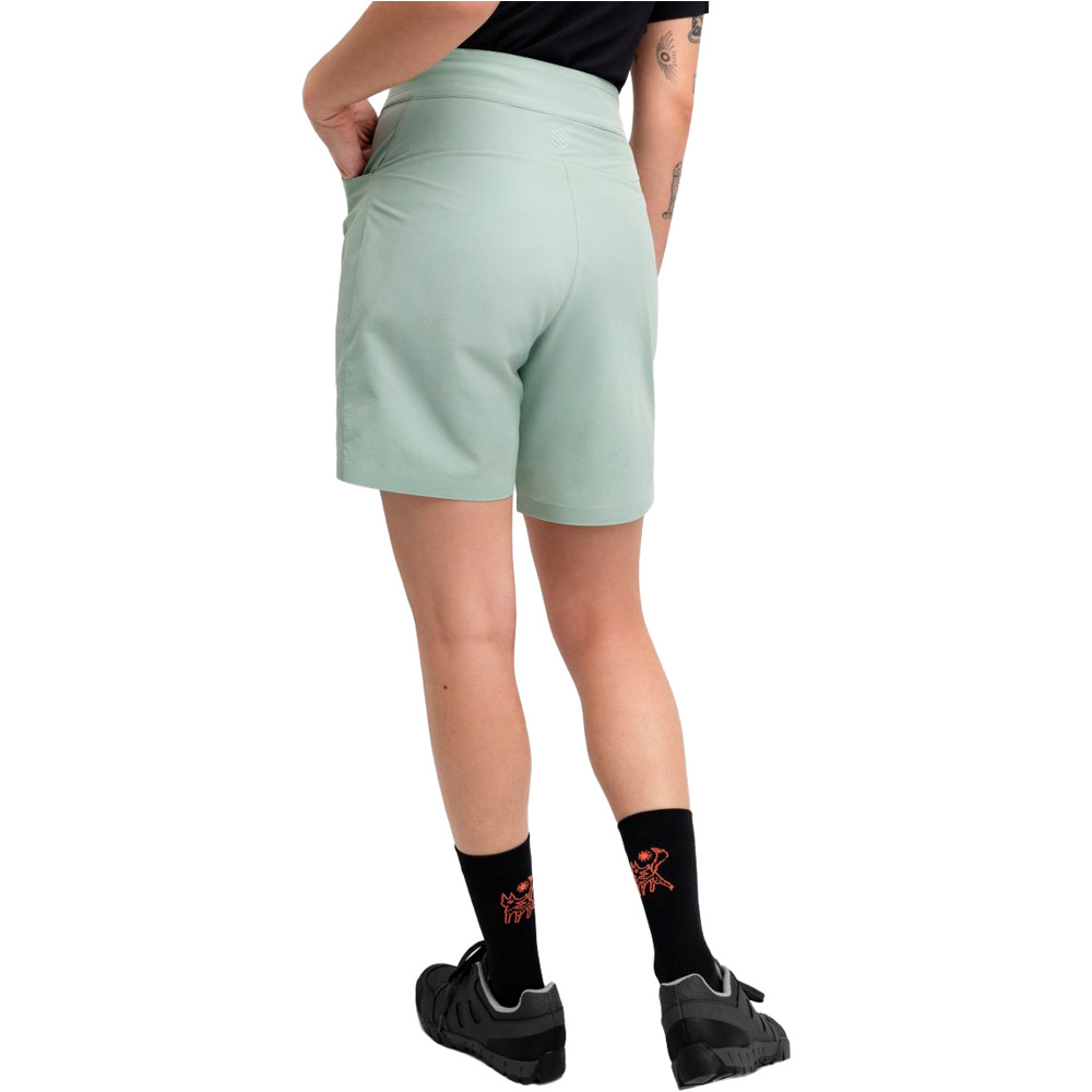 Siroko culotte corto mujer Turf Gray Green vista trasera