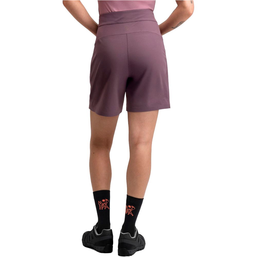 Siroko culotte corto mujer Turf Purple vista trasera
