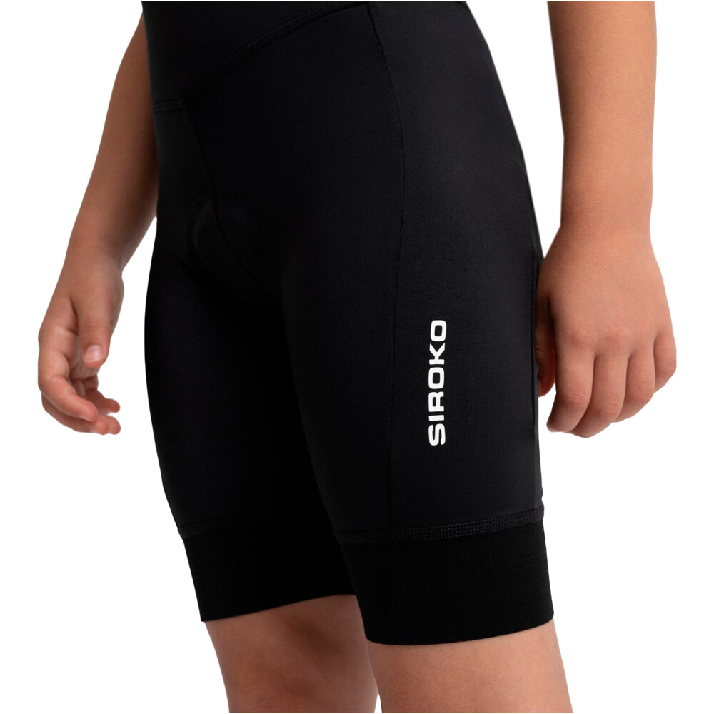 Siroko culotte corto niño K-Core Racing vista detalle