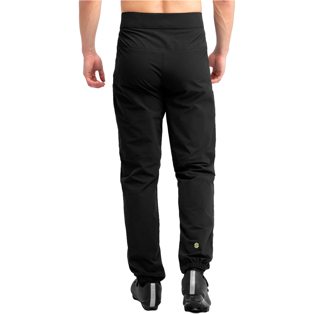 Siroko culotte largo hombre MTB Drivetrain Black vista trasera