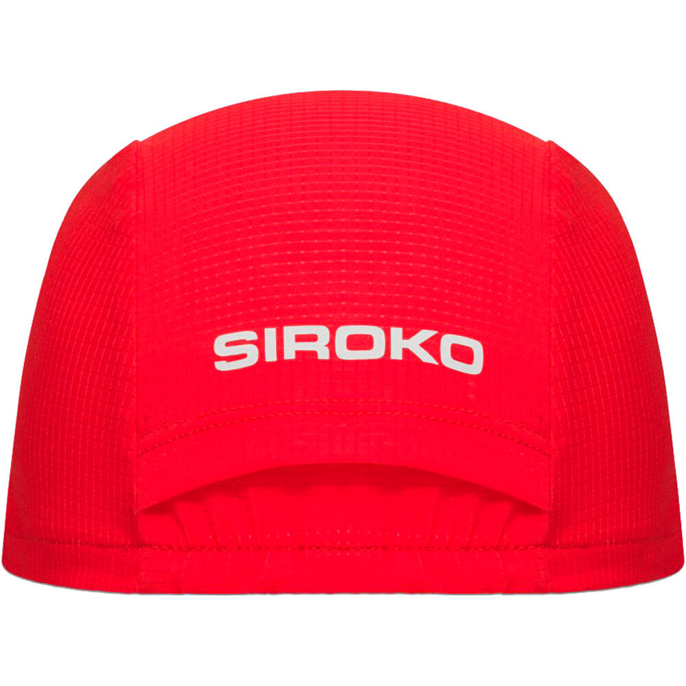 Siroko gorras ciclismo OS RC Valiente Red vista detalle