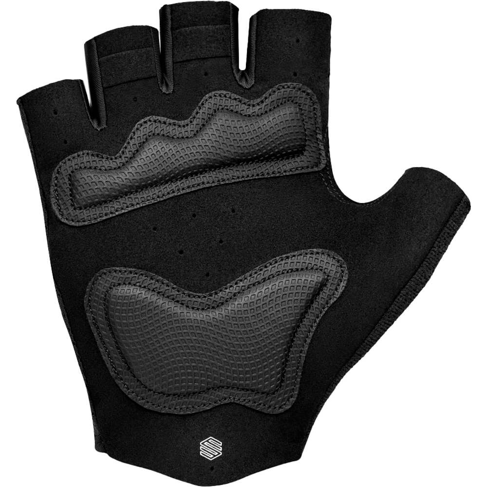 Siroko guantes cortos ciclismo Core Cacti black vista detalle