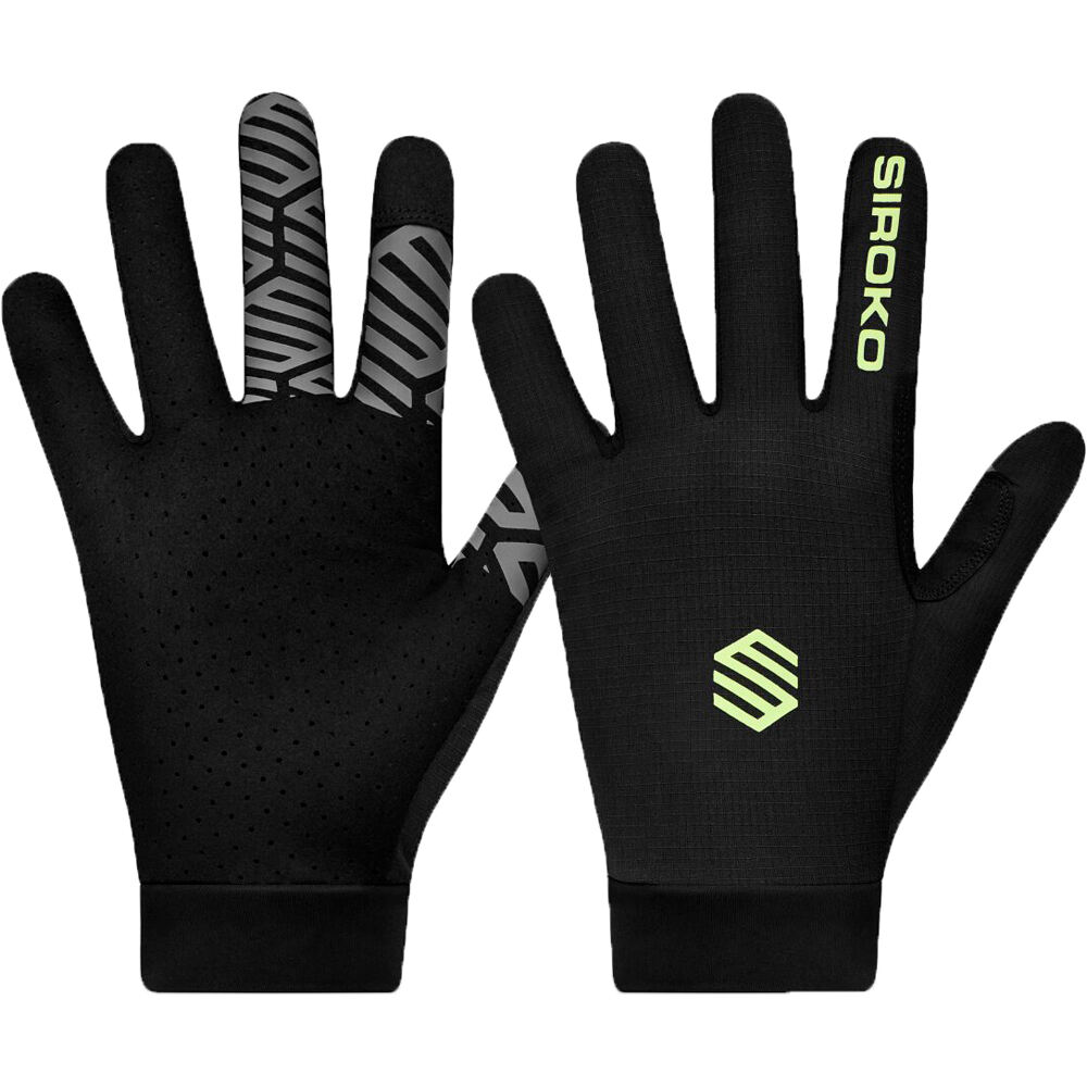 Siroko guantes largos ciclismo MTB Moab Ash vista frontal