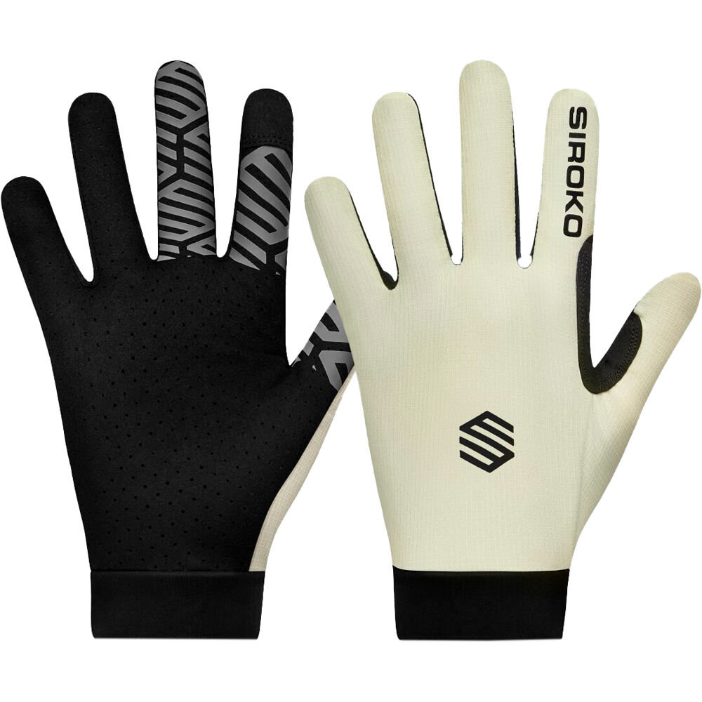 Siroko guantes largos ciclismo MTB Moab Matcha vista frontal