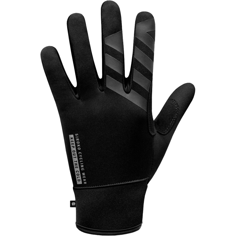 Siroko guantes largos ciclismo Vestkapp vista trasera