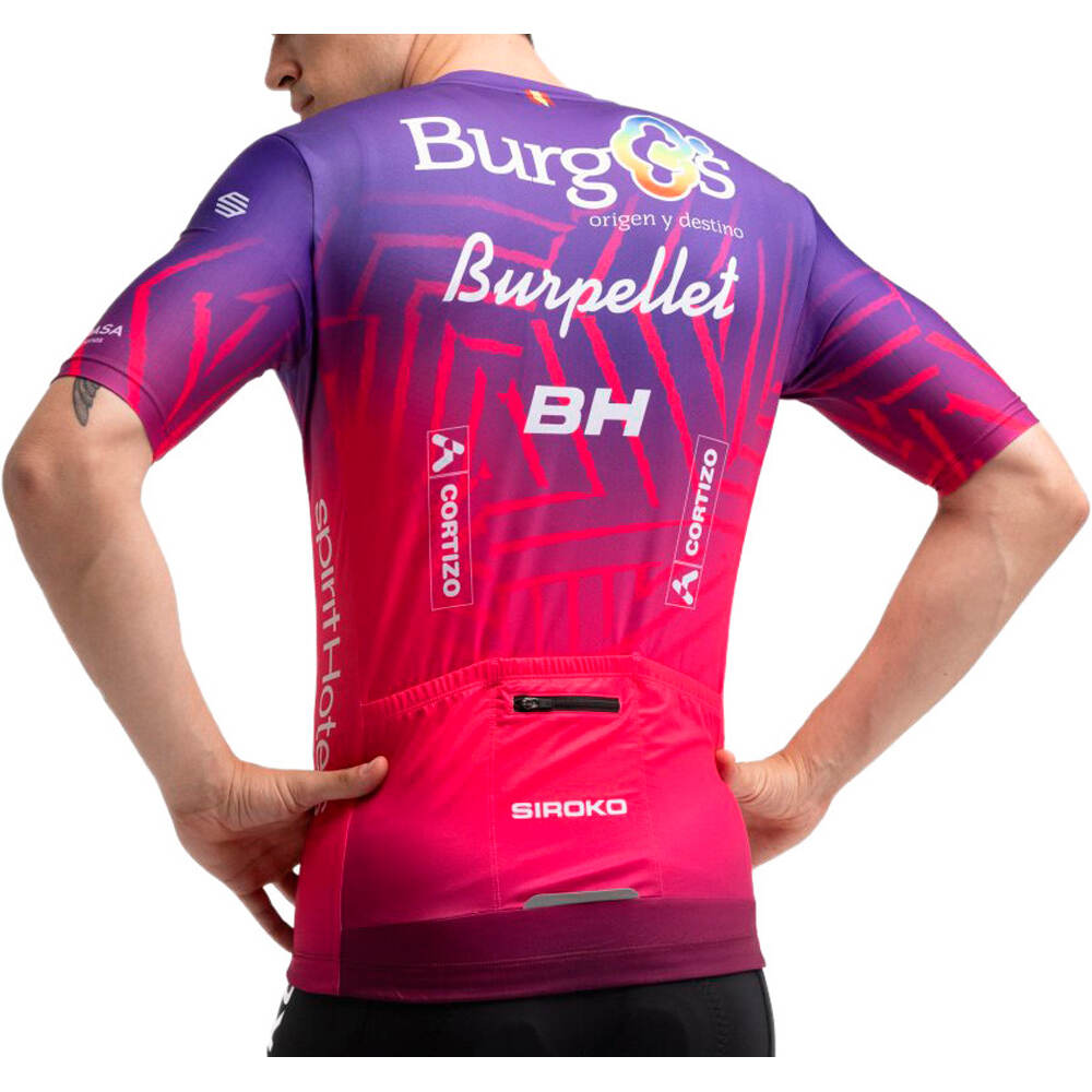 Siroko maillot manga corta hombre BBBH Burgos vista trasera