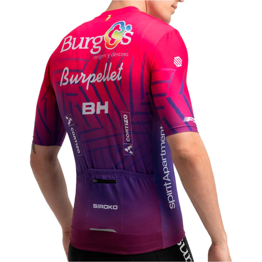 Siroko maillot manga corta hombre BBBH Burgos vista trasera