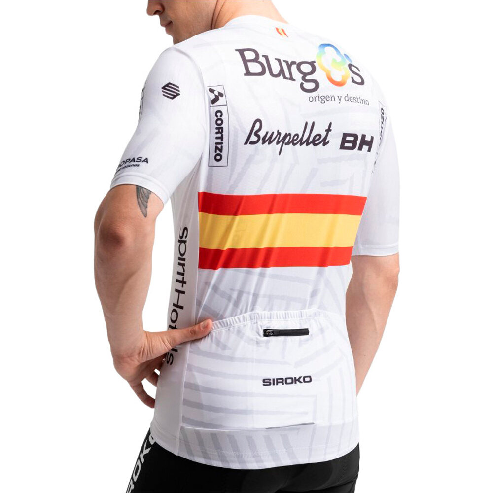 Siroko maillot manga corta hombre BBBH Campeon Spain vista trasera