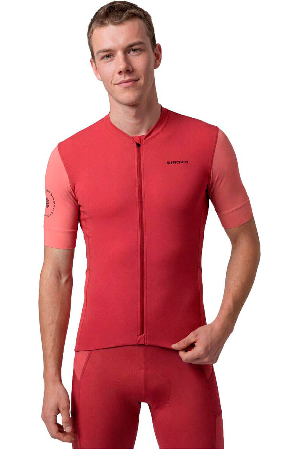 Siroko maillot manga corta hombre GM2 Golden Pedals vista frontal