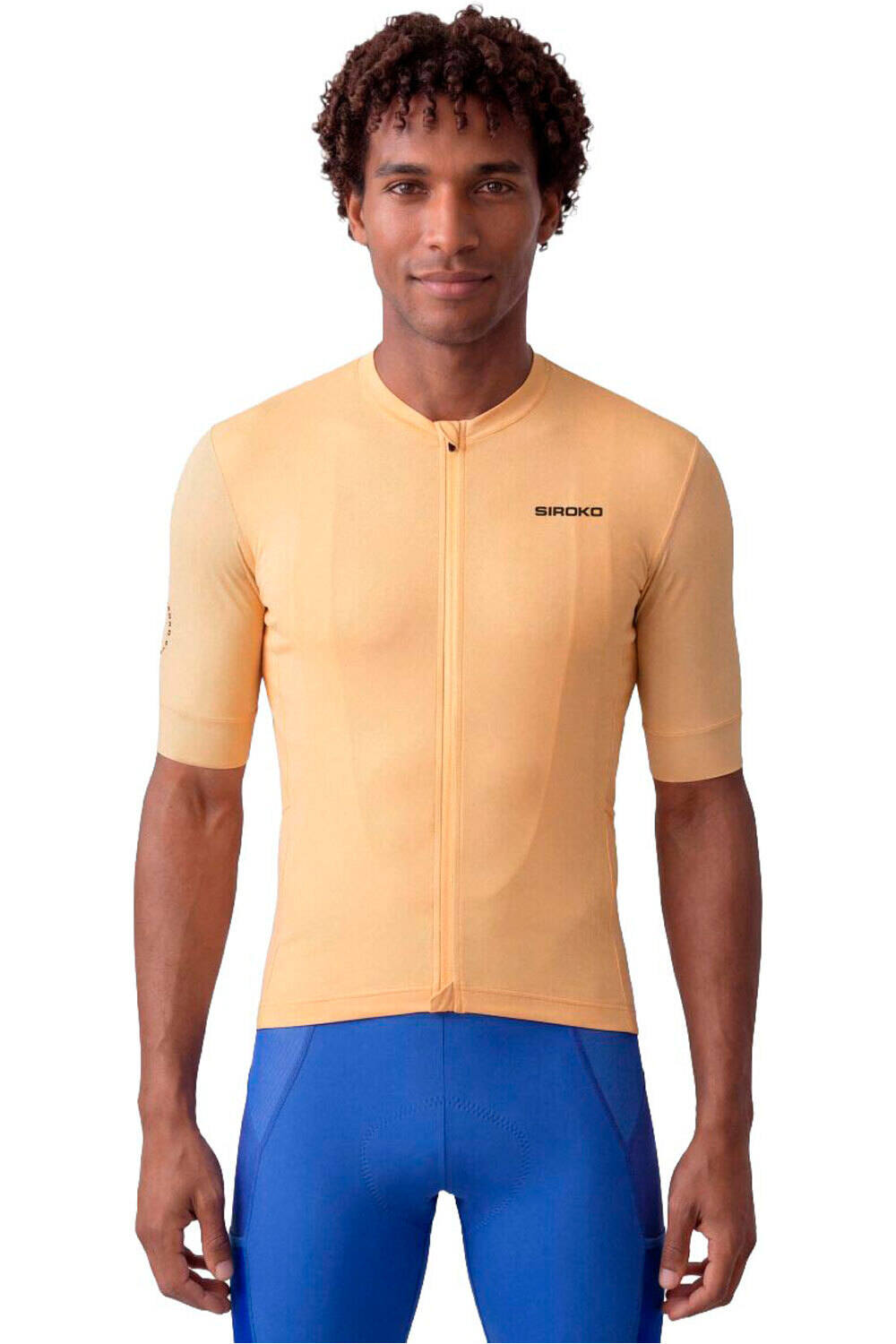 Siroko maillot manga corta hombre GM2 Golden Pedals vista frontal