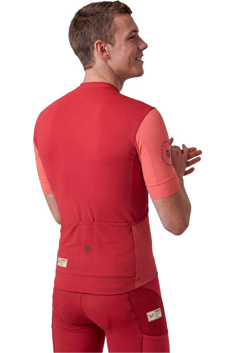 Siroko maillot manga corta hombre GM2 Golden Pedals vista trasera