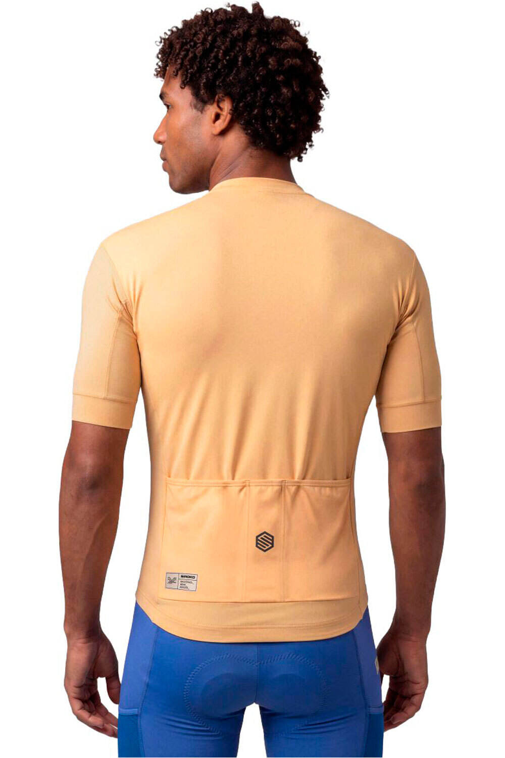Siroko maillot manga corta hombre GM2 Golden Pedals vista trasera