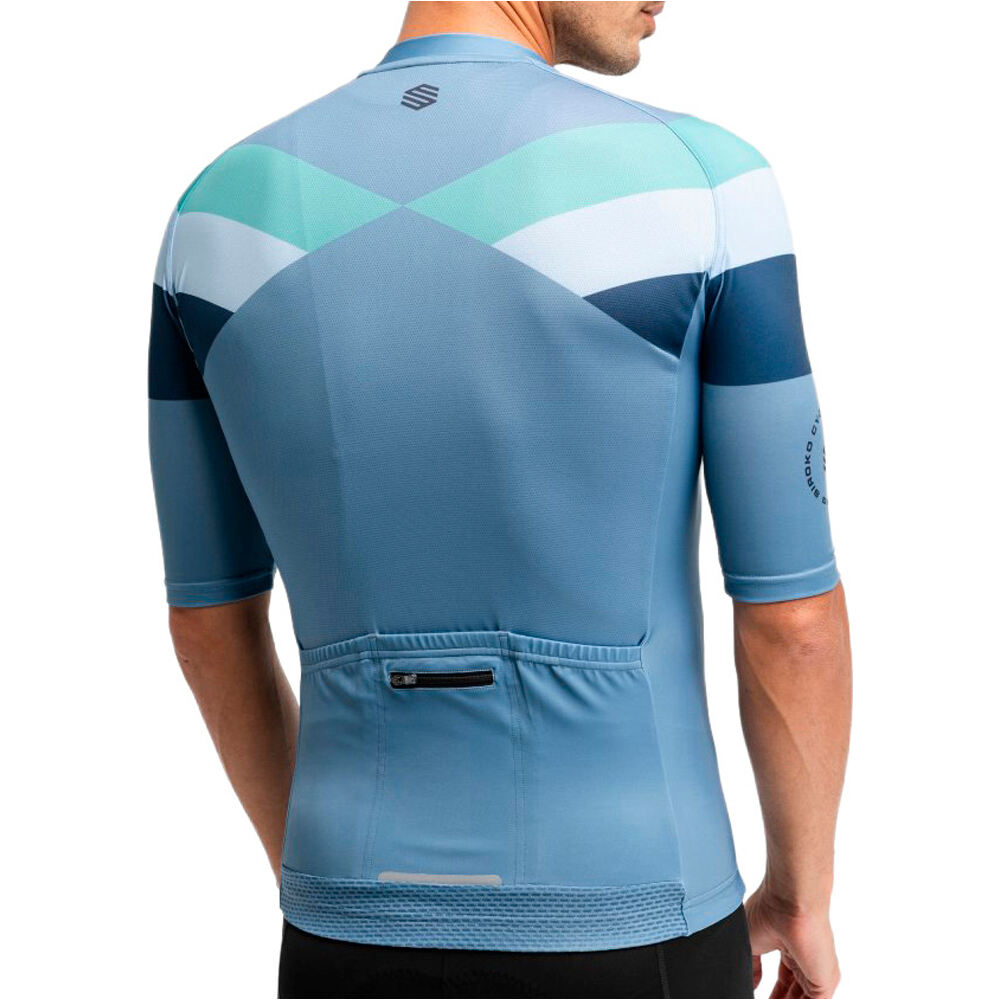 Siroko maillot manga corta hombre M2 Susten vista trasera