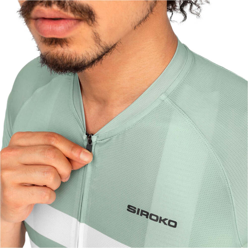 Siroko maillot manga corta hombre M3 Mustair vista detalle