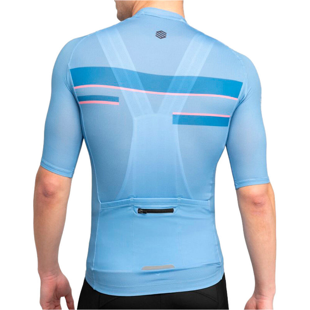 Siroko maillot manga corta hombre M3 Vista vista trasera