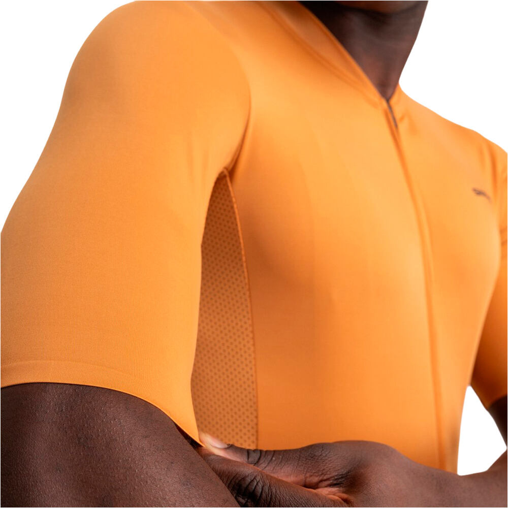 Siroko maillot manga corta hombre M6R Apricot vista detalle