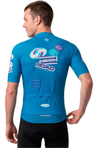 Siroko maillot manga corta hombre M8 NRC Blue vista trasera