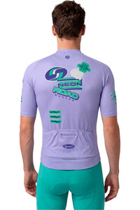 Siroko maillot manga corta hombre M8 NRC Purple vista trasera