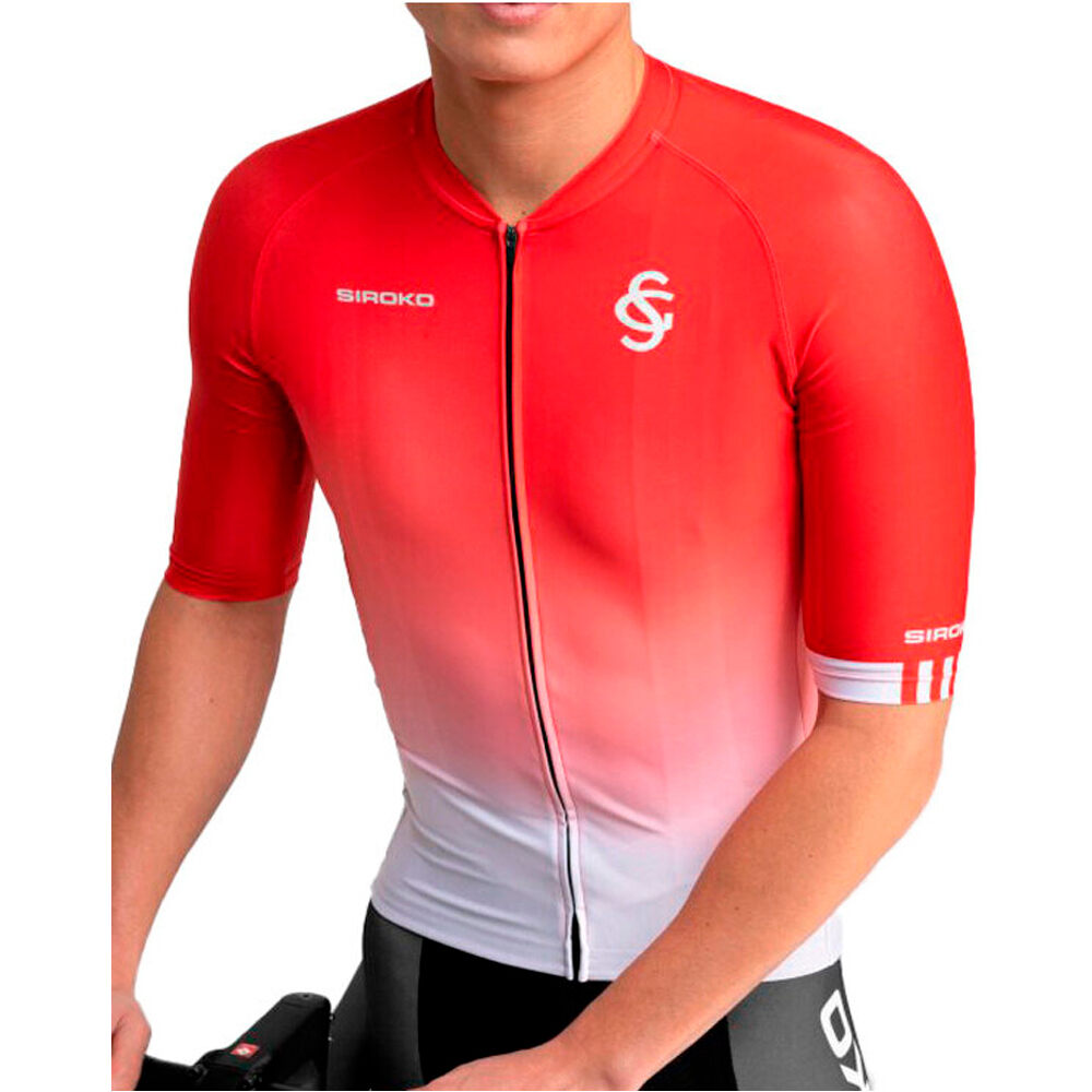 Siroko maillot manga corta hombre SC M2 Mareona vista frontal