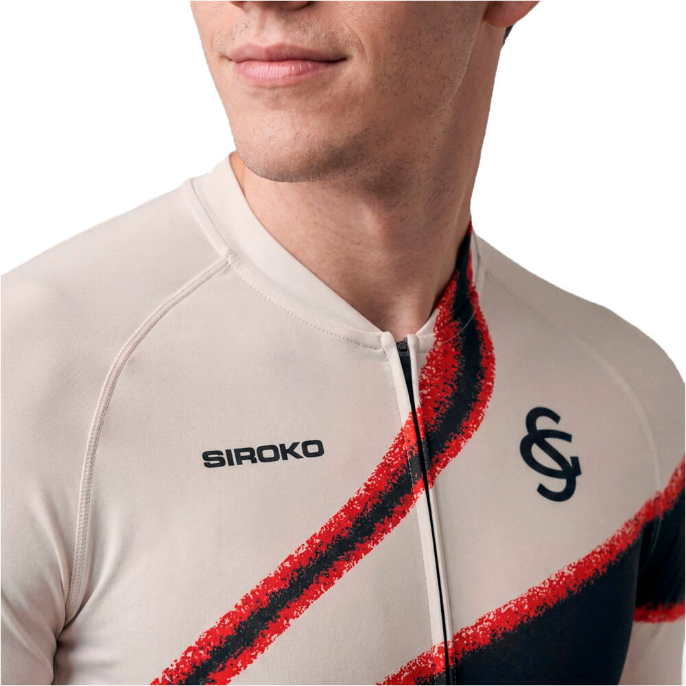 Siroko maillot manga corta hombre SC M2 Ovacin vista detalle
