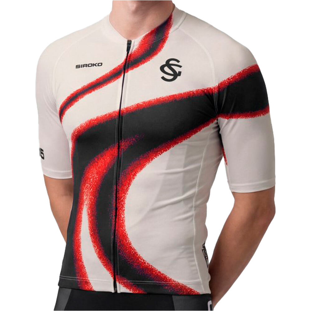 Siroko maillot manga corta hombre SC M2 Ovacin vista frontal
